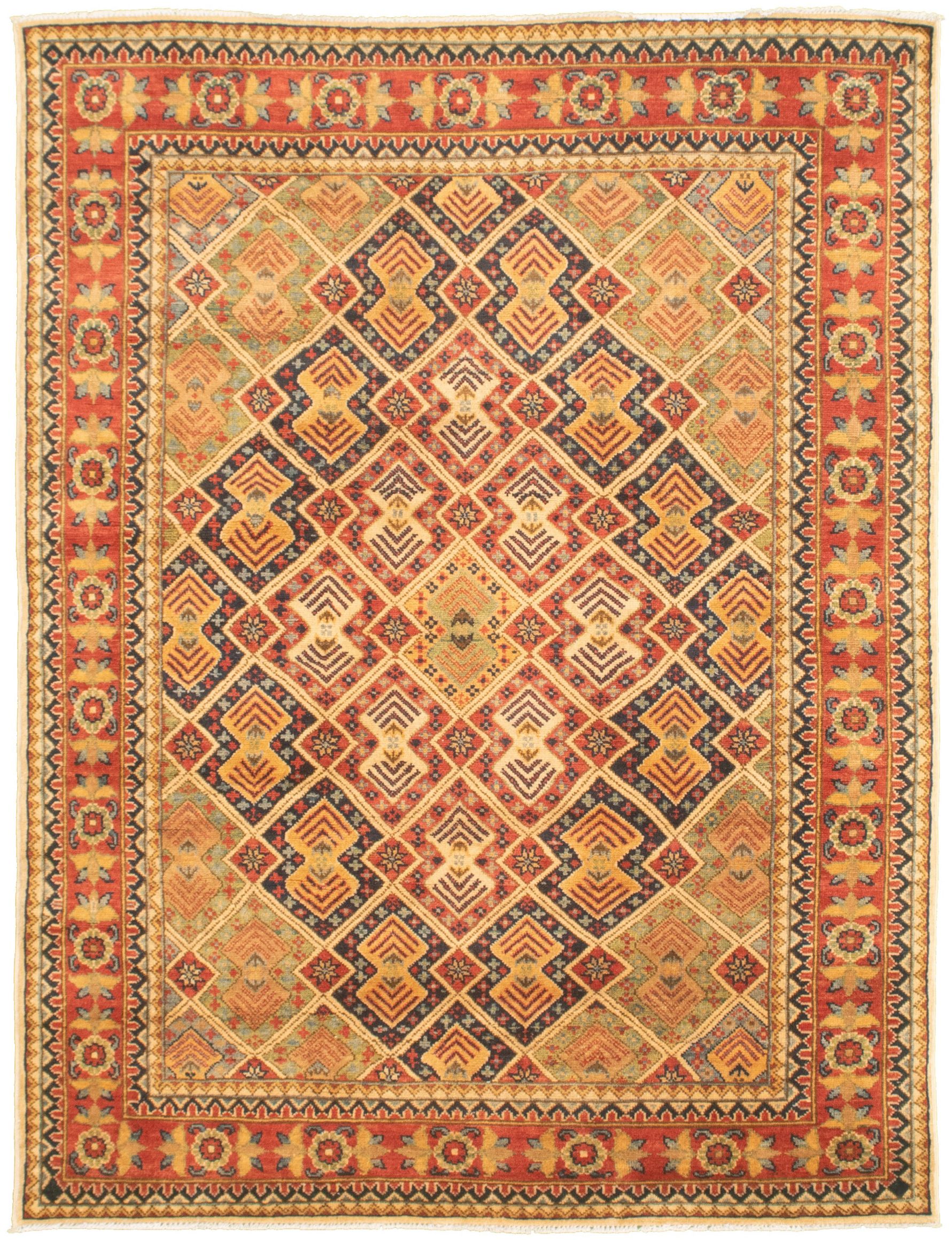 eCarpet Gallery 334910 Red Area Rug 3'5 x 5'0 Carved 